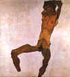 Egon Schiele "Autoportrait debout "1910  Graphische Sammlung Albertina ,Vienne