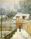 Alfred  Sisley  " Neige  Louveciennes  " 1874 Huile sur toile 55,9 x 45,7 cm   Phillips Collection Washington