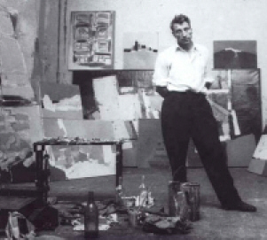  Nicolas de Stal  dans son atelier en 1954   Coll. Part.